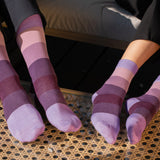 Block Stripe Men's Socks - Twilight