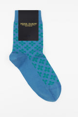 Clover Women's Socks - Blue