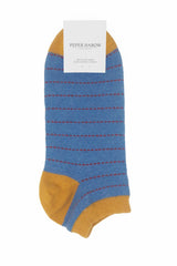 Peper Harow blue Dash men's luxury trainer socks rider