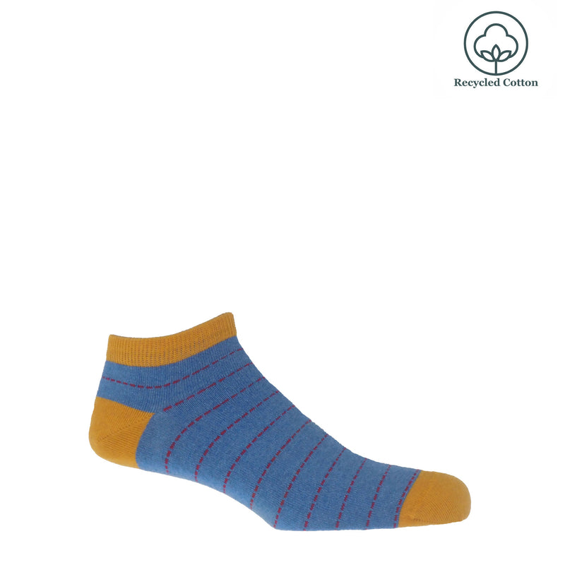 Peper Harow blue Dash men's luxury trainer socks