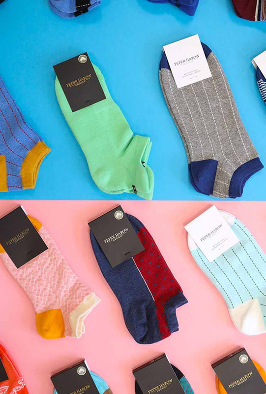 Men's & women's luxury trainer socks from Peper Harow