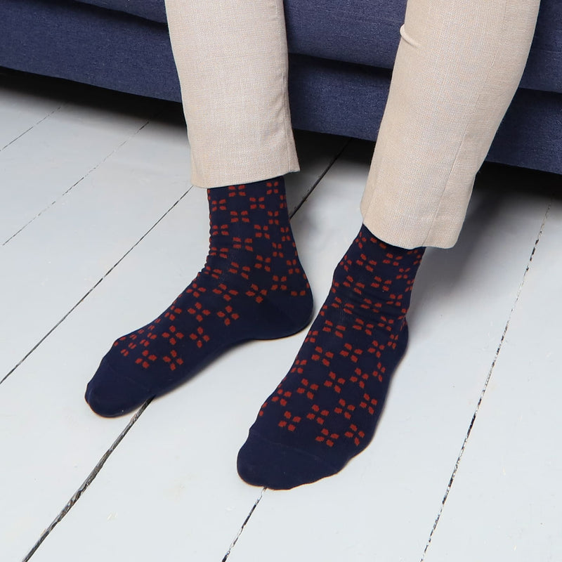 Cambridge Men's Socks - Navy