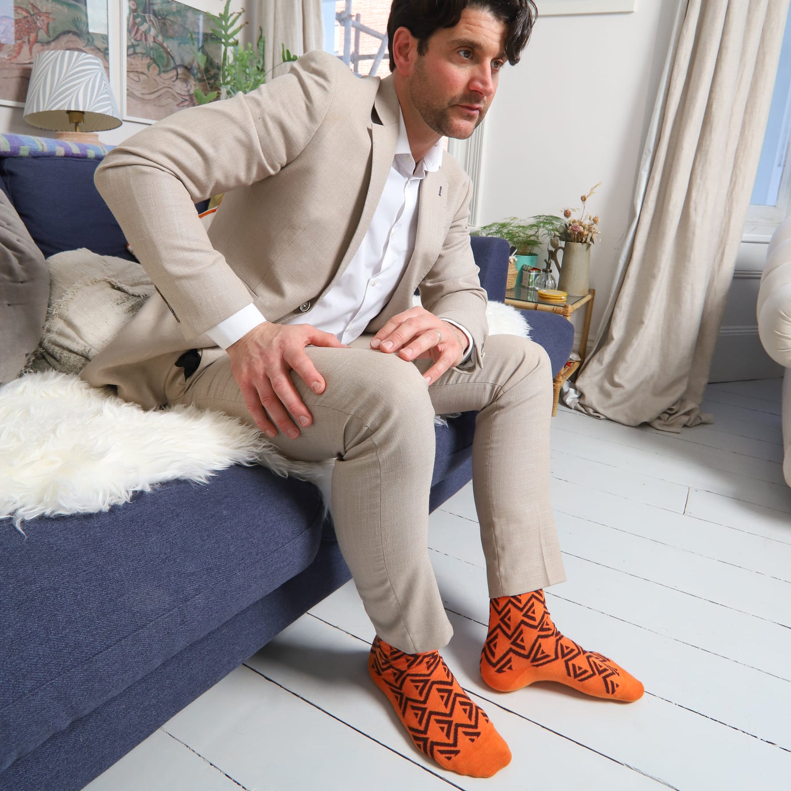 Men's Orange Sock bundle
