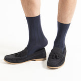 Indulgent Cashmere Herrensocken - Blau