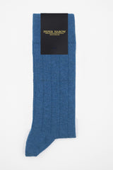 Indulgent Cashmere Men's Socks - Blue