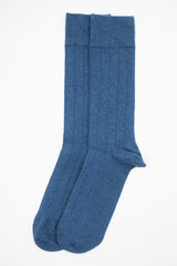 Indulgent Cashmere Men's Socks - Blue