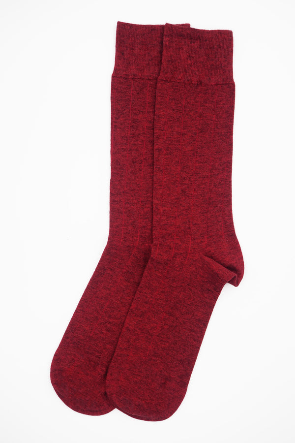 Indulgent Cashmere Men's Socks - Red