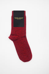 Indulgent Cashmere Women's Socks - Red