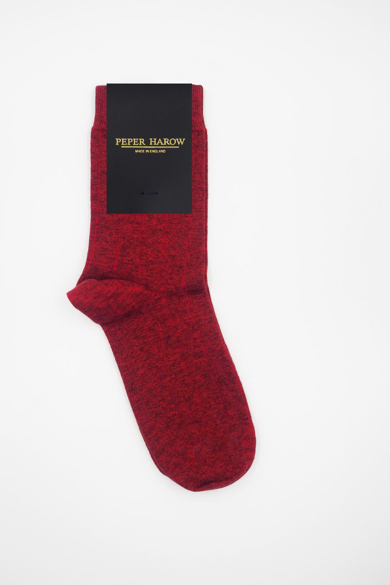 Indulgent Cashmere Women's Socks - Red