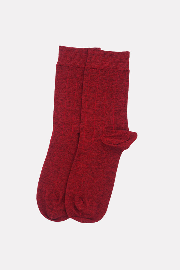 Indulgent Cashmere Women's Socks - Red