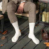 Classic Men's Socks - Cream