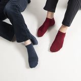 Klassische Herren-Sneakersocken - Burgunderrot