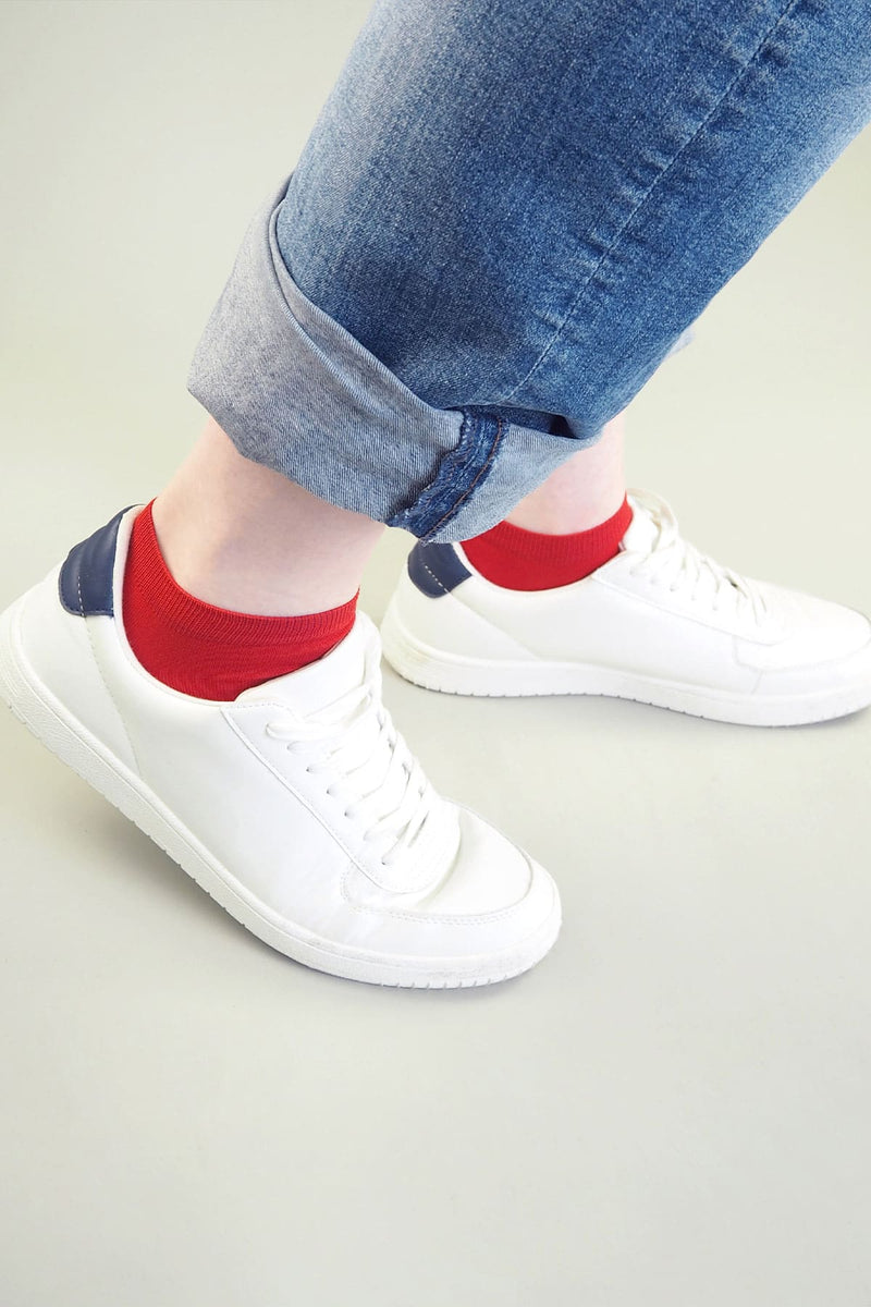 Classic Men's Trainer Socks Red – Peper Harow1