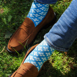 Clover Men's Socks - Blue