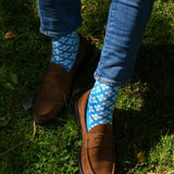 Clover Men's Socks - Blue