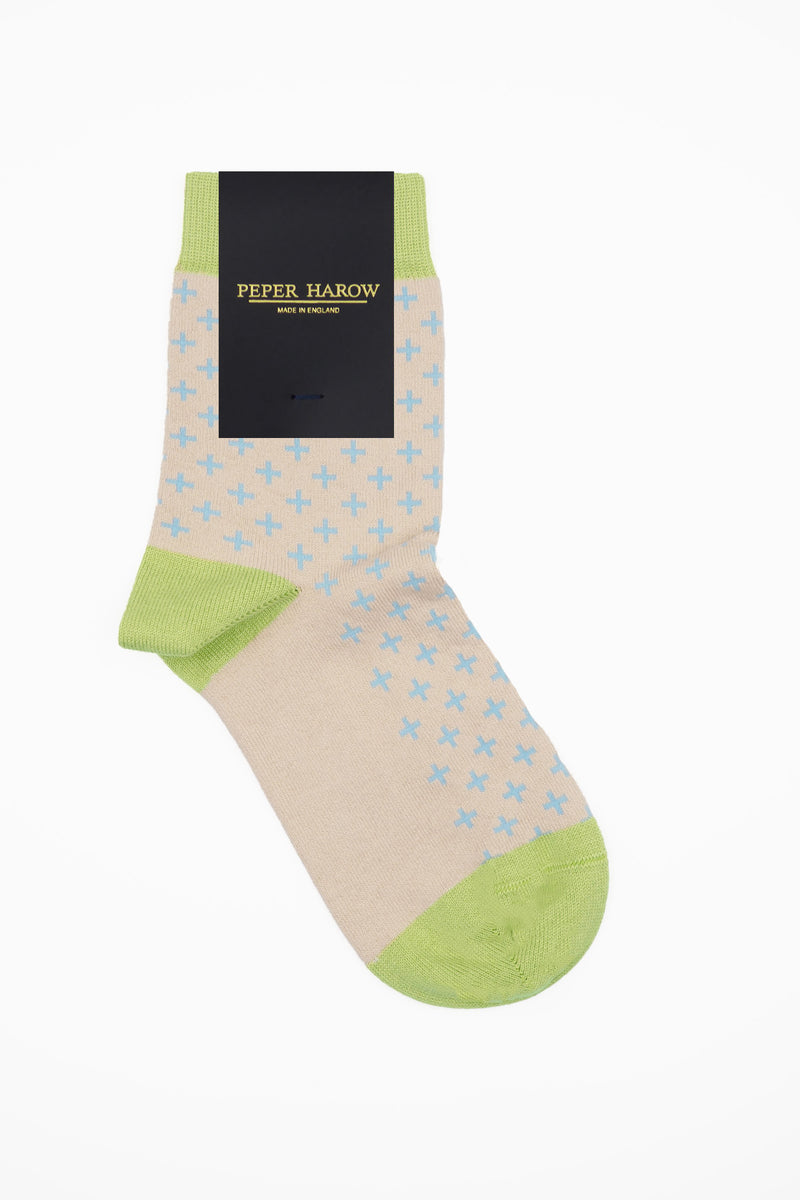 Crosslet Women's Socks - Beige