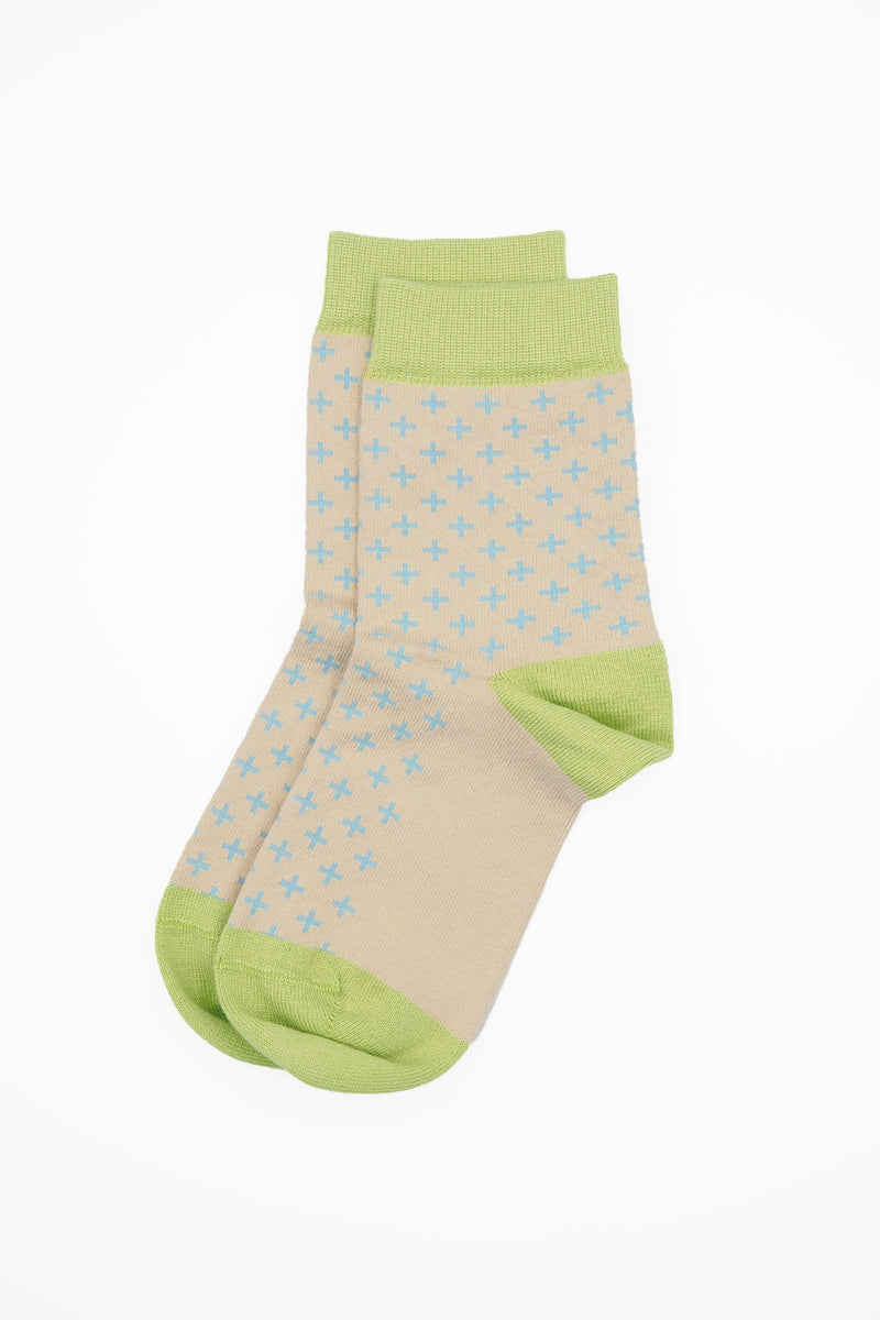 Crosslet Women's Socks - Beige