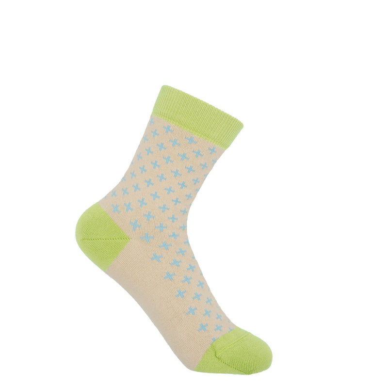Crosslet Women's Socks - Beige