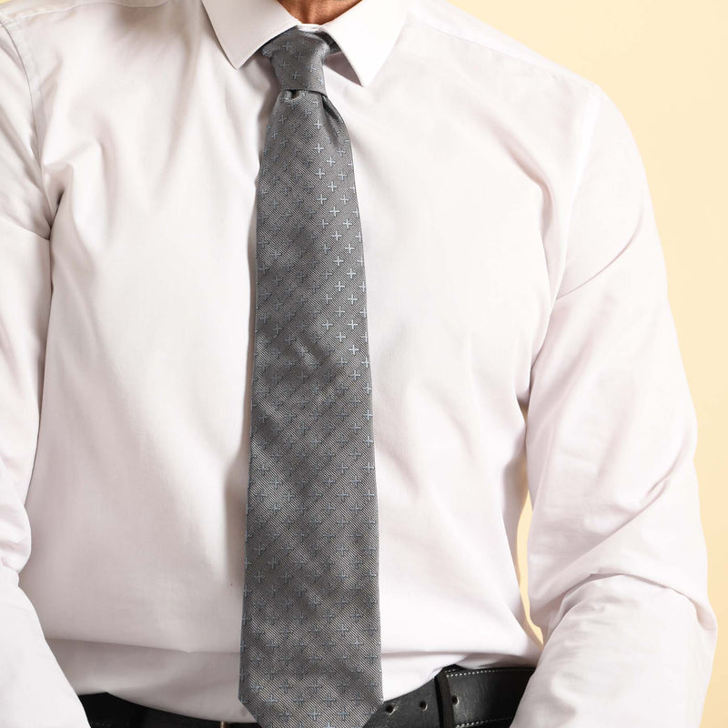 Crosslet Men's Ties - Grey