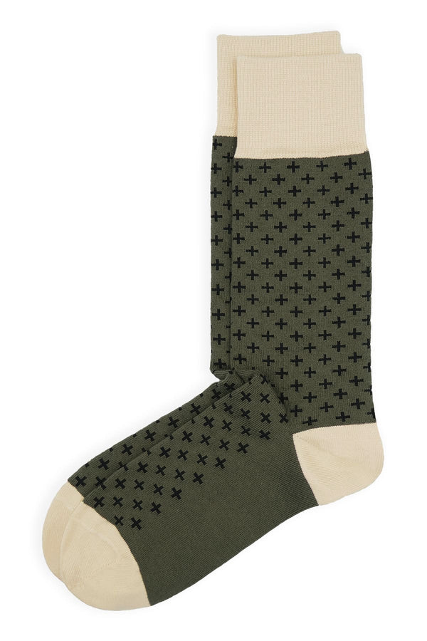 Crosslet Men's Socks - Army Green