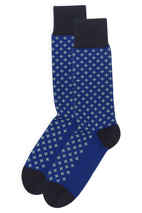 Crosslet Men's Socks - Blue