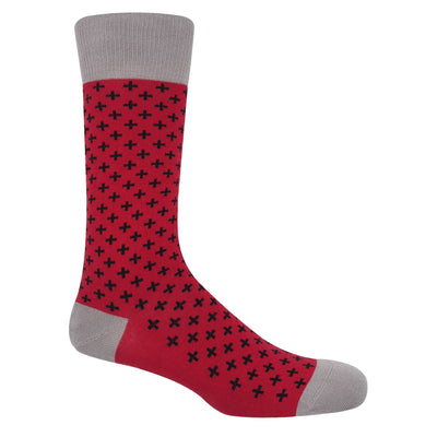 Crosslet Men's Socks - Red