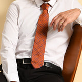 Crosslet Men's Ties - Orange