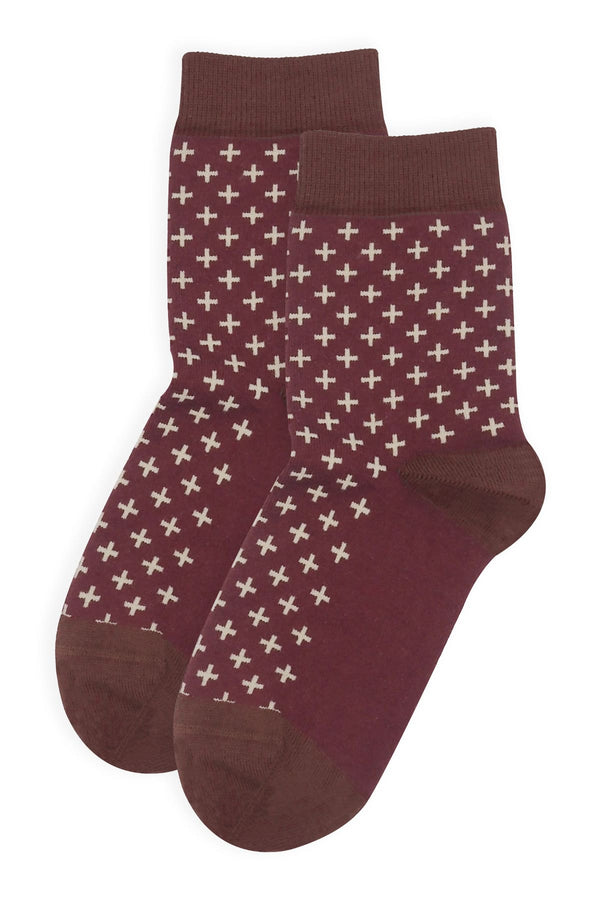 Crosslet Damensocken - Marineblau
