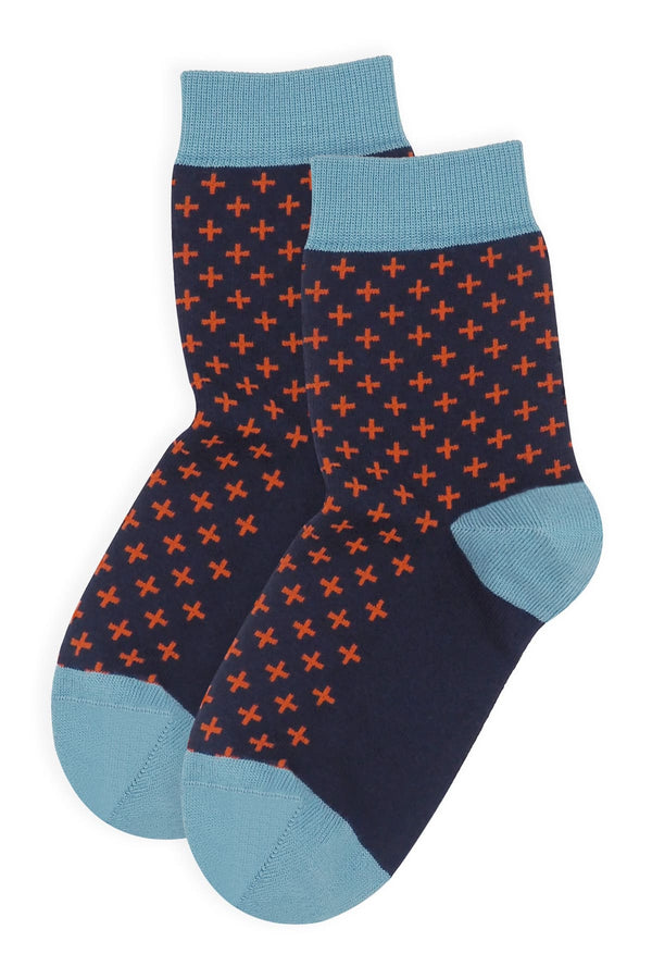 Crosslet Women's Socks - Navy