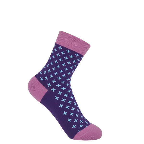 Crosslet Women's Socks - Purple