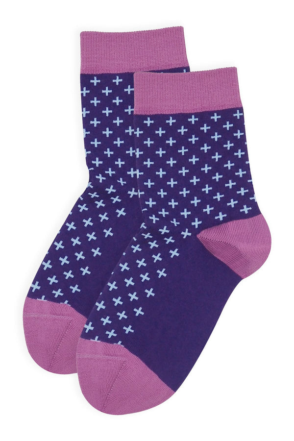 Crosslet Women's Socks - Purple