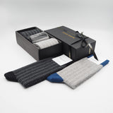 Dash Black & Grey Luxury Socks Gift Box with Dad Glass