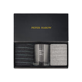 Dash Black & Grey Luxury Socks Gift Box with Dad Glass