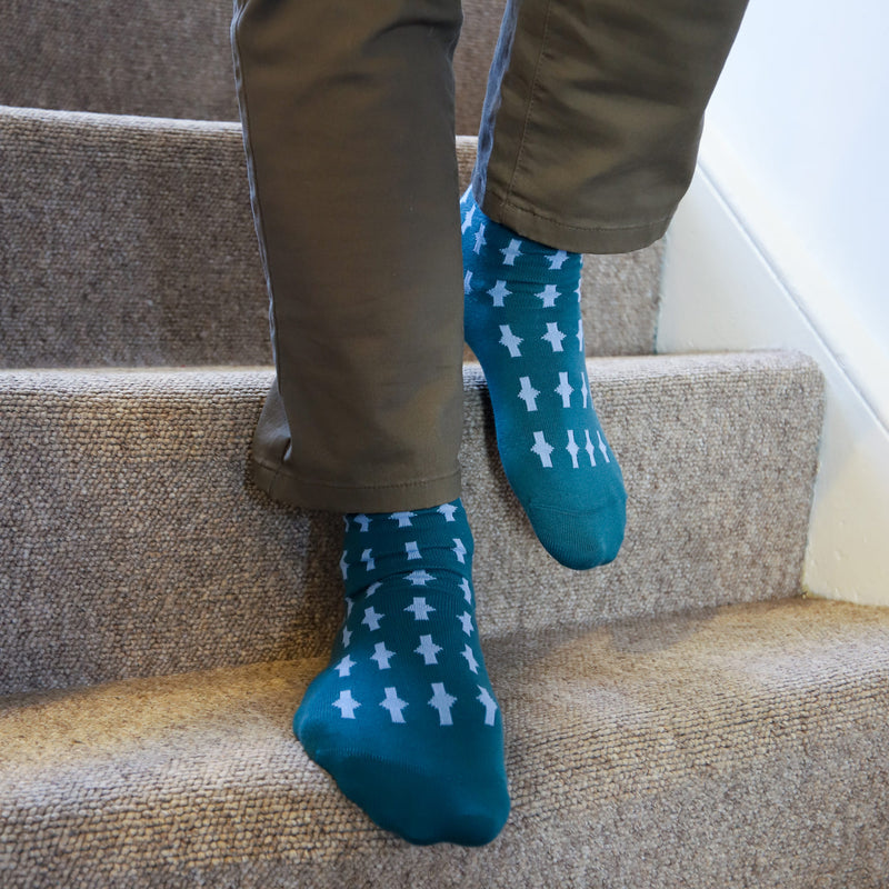 Eton Men's Socks - Teal