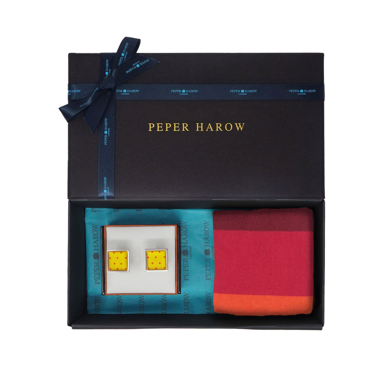 Father’s Day Men’s Cufflink Gift Set - Honey