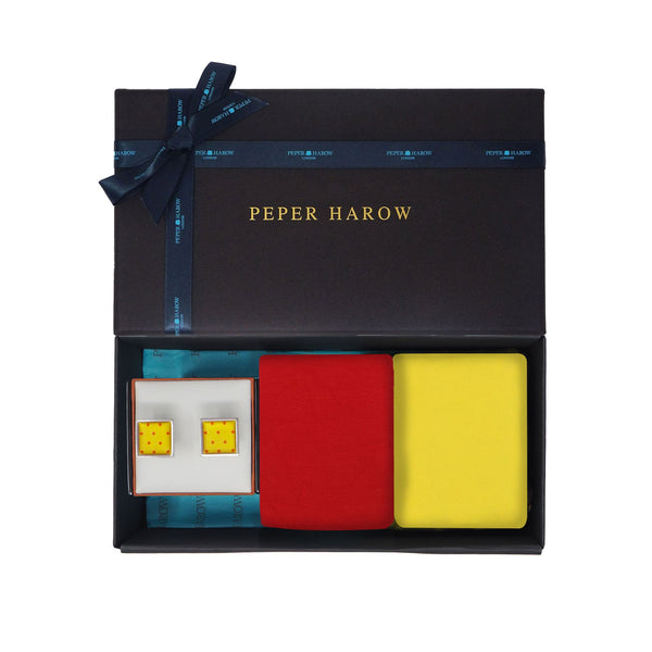 Anniversary Men’s Cufflink Gift Set- Honey