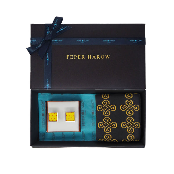 For My Son Men’s Cufflink Gift Set - Honey