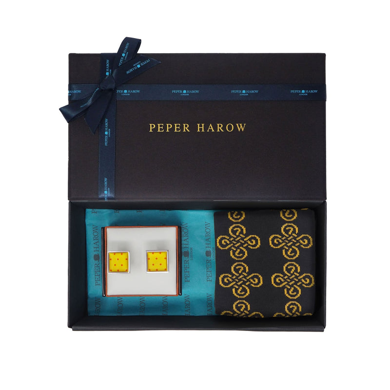 For My Son Men’s Cufflink Gift Set - Honey