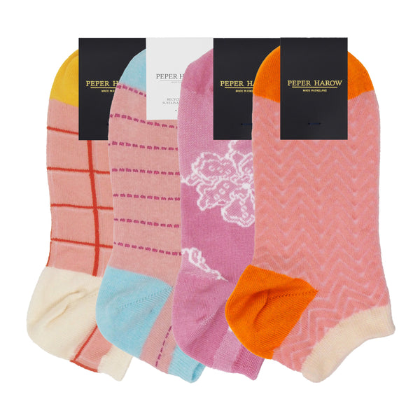 Women's Trainer Socks Bundle - Pink