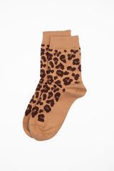 Leopard Women's Socks - Brown