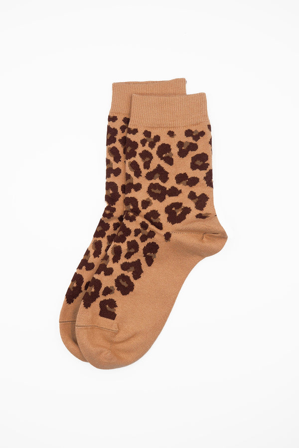 Leopard Women's Socks - Brown