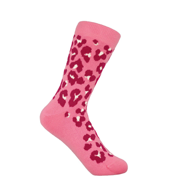 Leopard Women's Socks - Pink