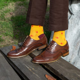 Pin Polka Herrensocken - Denim