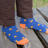 Maple Leaves Men's Socks - Navy