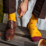 Pin Polka Herrensocken - Denim