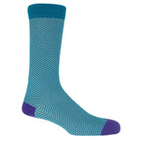 Lux Taylor Men's Socks Bundle - Turquoise, Marine & Burgundy