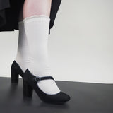 Mary Jane Women's Socks - Cream