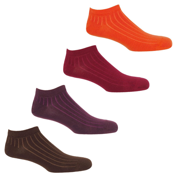 4 Pack Essential Men's Trainer Socks - Sunset