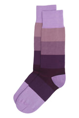 Block Stripe Men's Socks - Twilight