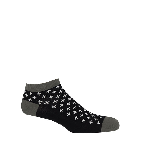 Crosslet Men's Trainer Socks - Black